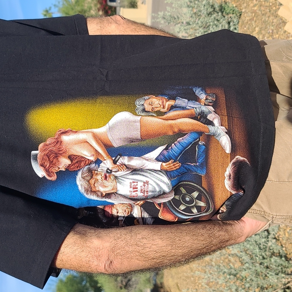 VINTAGE ROLLING STONES Airbrushed Rock Band Graphic Tee Shirt L SUPER RARE - Picture 4 of 16